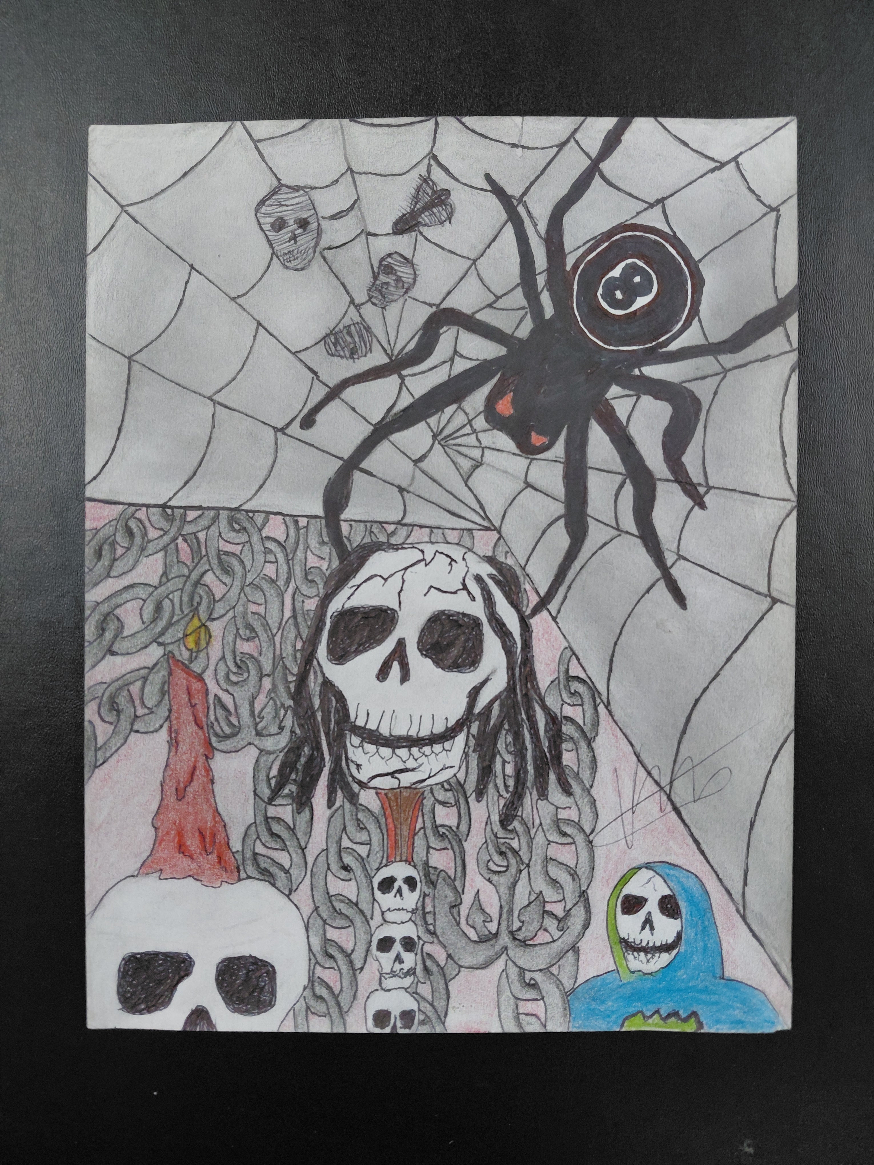 Skull And Spider
